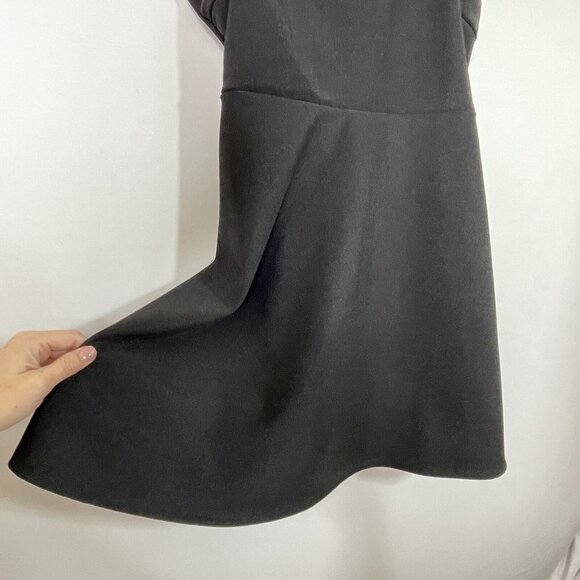 URBAN OUTFITTERS Black Tie-Back Flare‎ Summer Dress Size Large - Picture 5 of 10